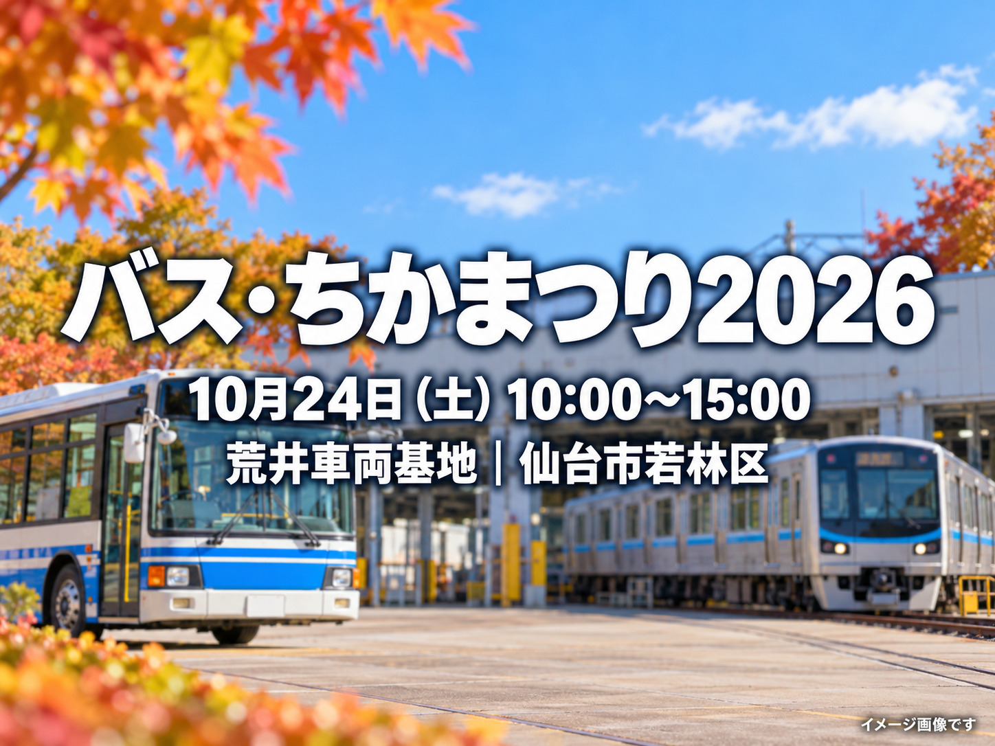 バス・ちかまつり2026の日時・会場を記載したイメージ